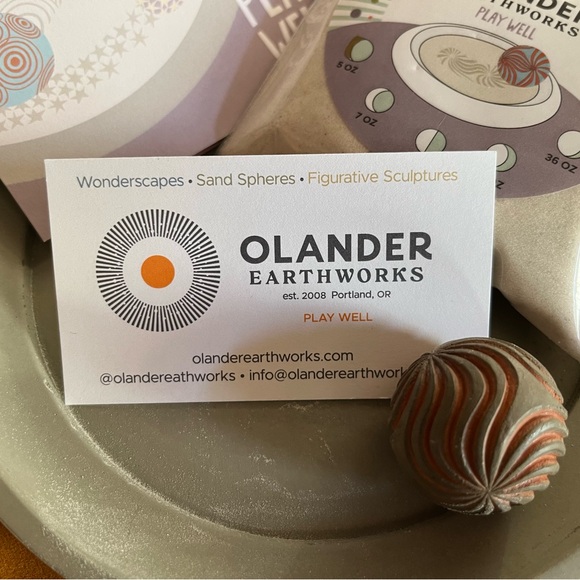 Olander Earthworks Wonderscape gift sensory sand garden relaxation meditation - Picture 2 of 7